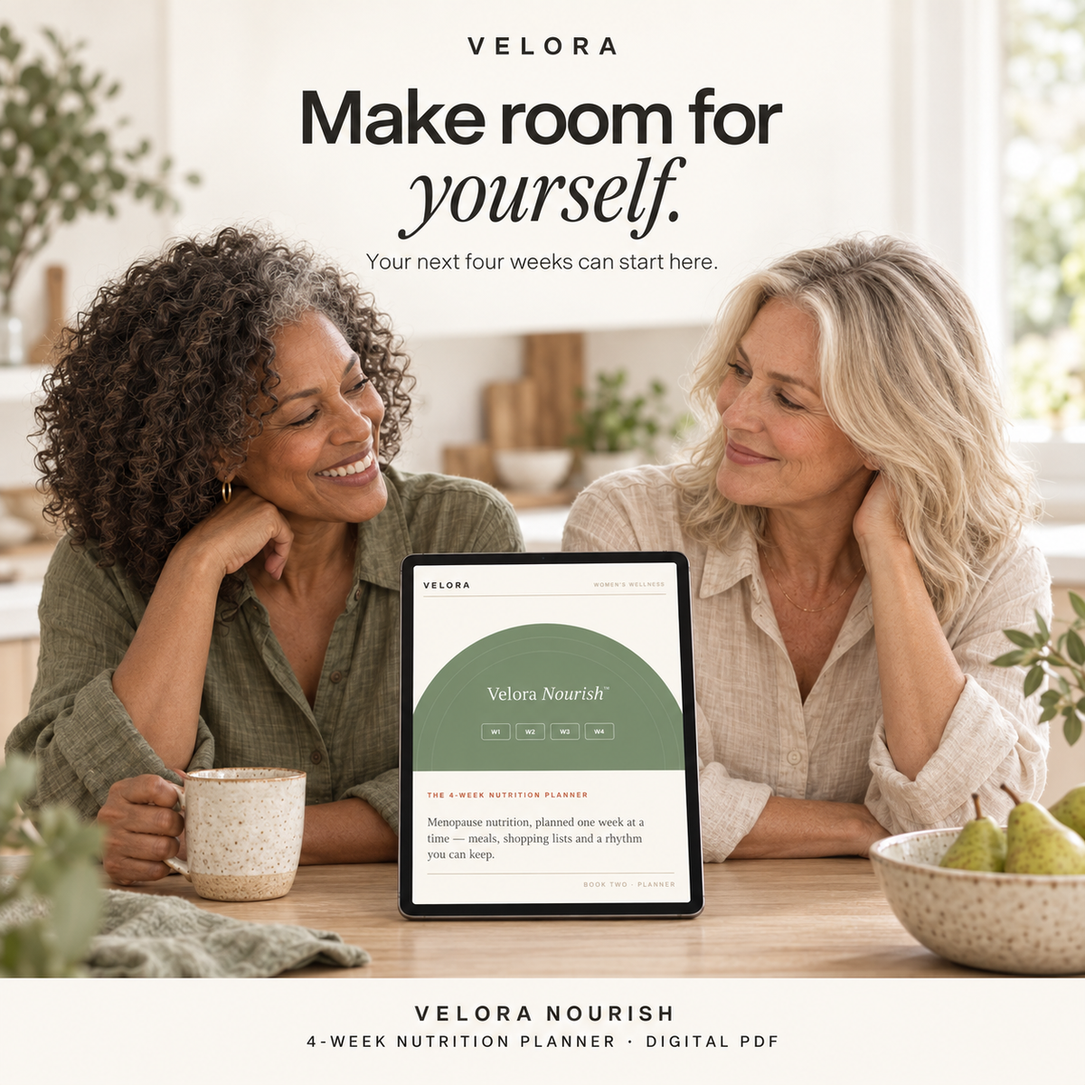 Velora Nourish™ — The 4-Week Menopause Nutrition Planner